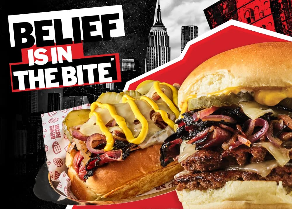 Belief is in the bite. try a NY pastrami big dog or smash
