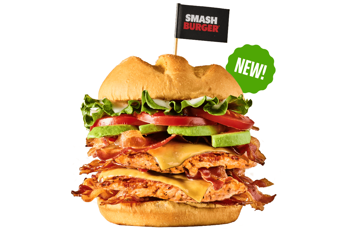 DOUBLE AVOCADO BACON RANCH STACK CHICKEN SMASH®